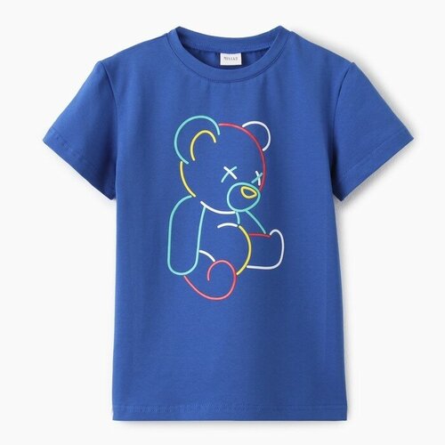 Футболка Minaku, размер 122, мультиколор футболка детская minaku gummy bear цвет электрик рост 104 см