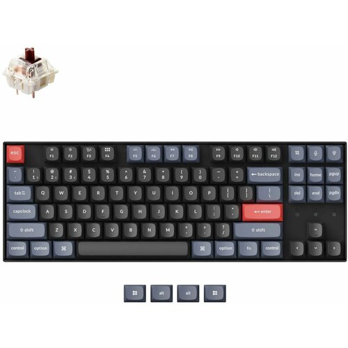 Беспроводная механическая клавиатура QMK Keychron K8 Pro 87 клавиш Hot-Swap Gateron G pro русская английская раскладка 1449000₽