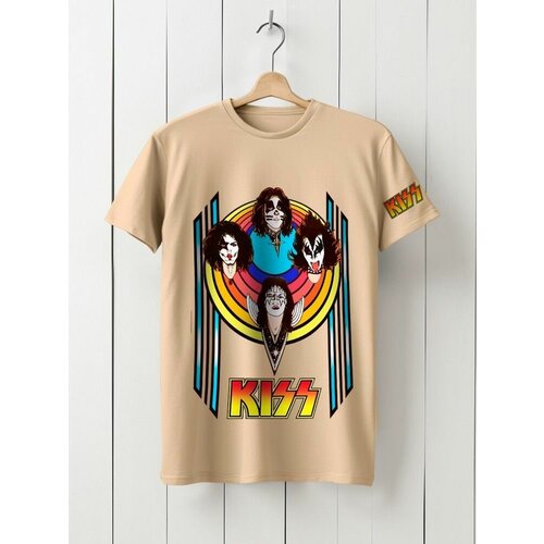 фото Футболка твоя футболка!, размер s, бежевый