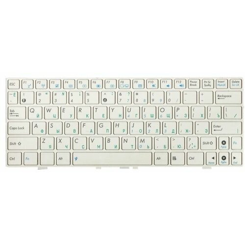 клавиатура для ноутбука asus eee pc 1004dn p n v021562is v0215621s3 0kna 0d3ru02 Клавиатура для ноутбука Asus EEE PC 1000 1000H 1000HD белая