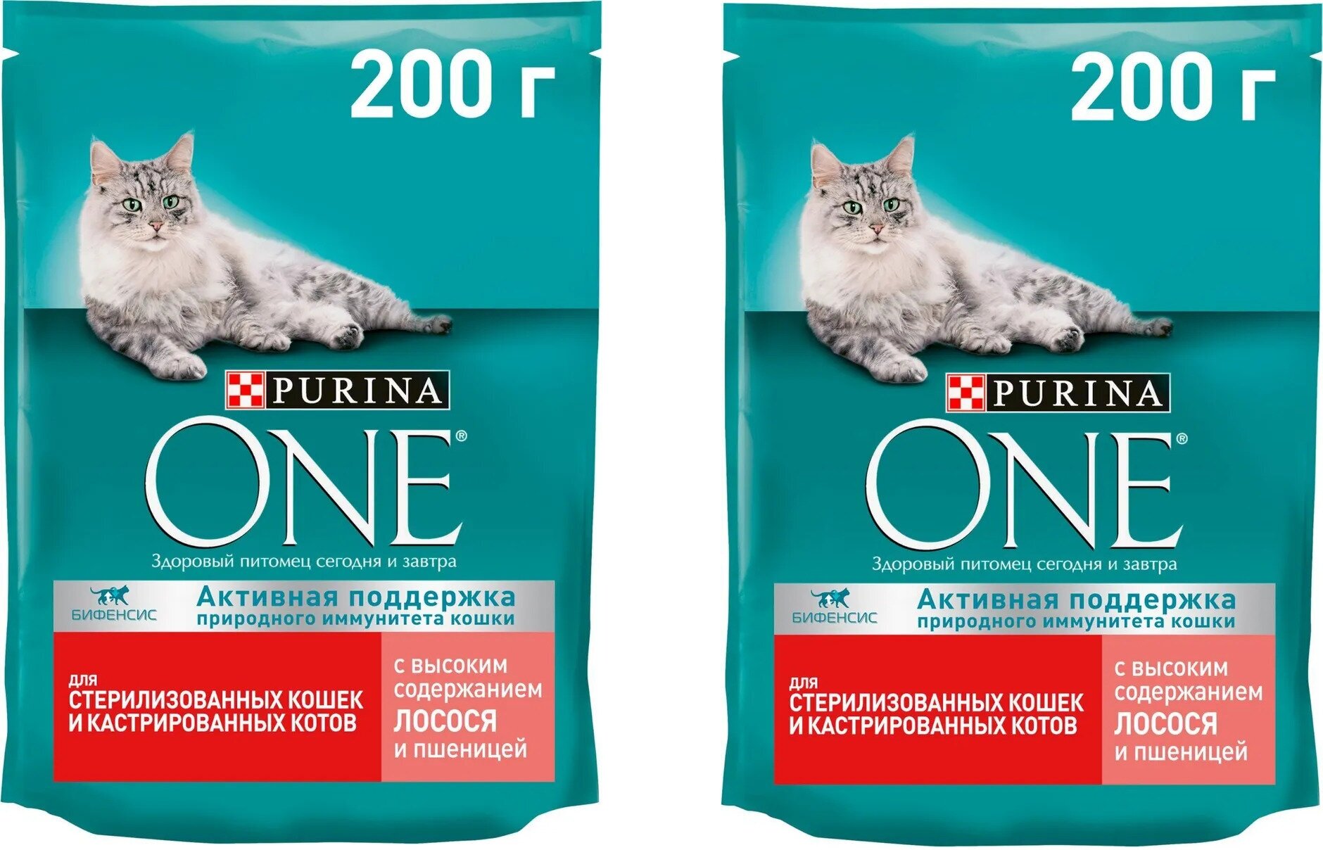 Сухой корм для кошек Purina One стерилизованных, с высоким содержанием лосося и пшеницей, 200 г 2 шт - фотография № 6