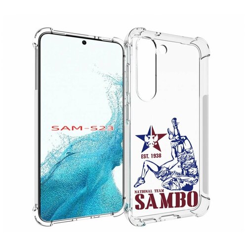 Чехол MyPads единоборства самбо для Samsung Galaxy S23 задняя-панель-накладка-бампер