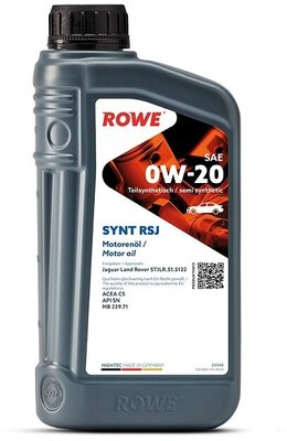 Синтетическое мотрное масло ROWE HIGHTEC SYNT RSJ SAE 0W-20, 1л