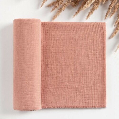 Пелёнка муслиновая Peach 135х100см двухслойная 100 хлопок 1810₽