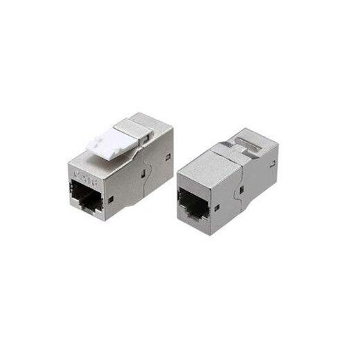 Адаптер проходной coupler Keystone Jack RJ45 8P8C кат6 4 пары экранир CA2-KJ-C6-SH-BK черн Hyperline 444916 1499₽