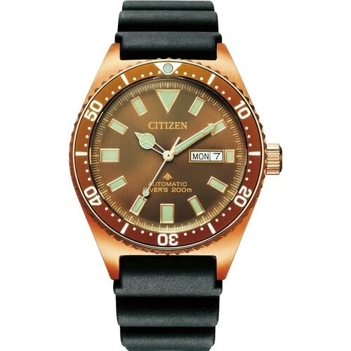 Наручные часы CITIZEN NY0125-08W, черный, коричневый