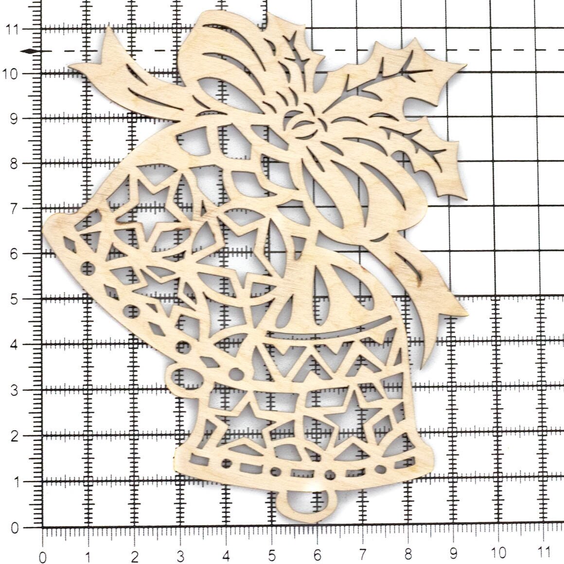 L-552 Деревянная заготовка 'Колокольчики Рождественские' 10,5*11,5см Astra&Craft