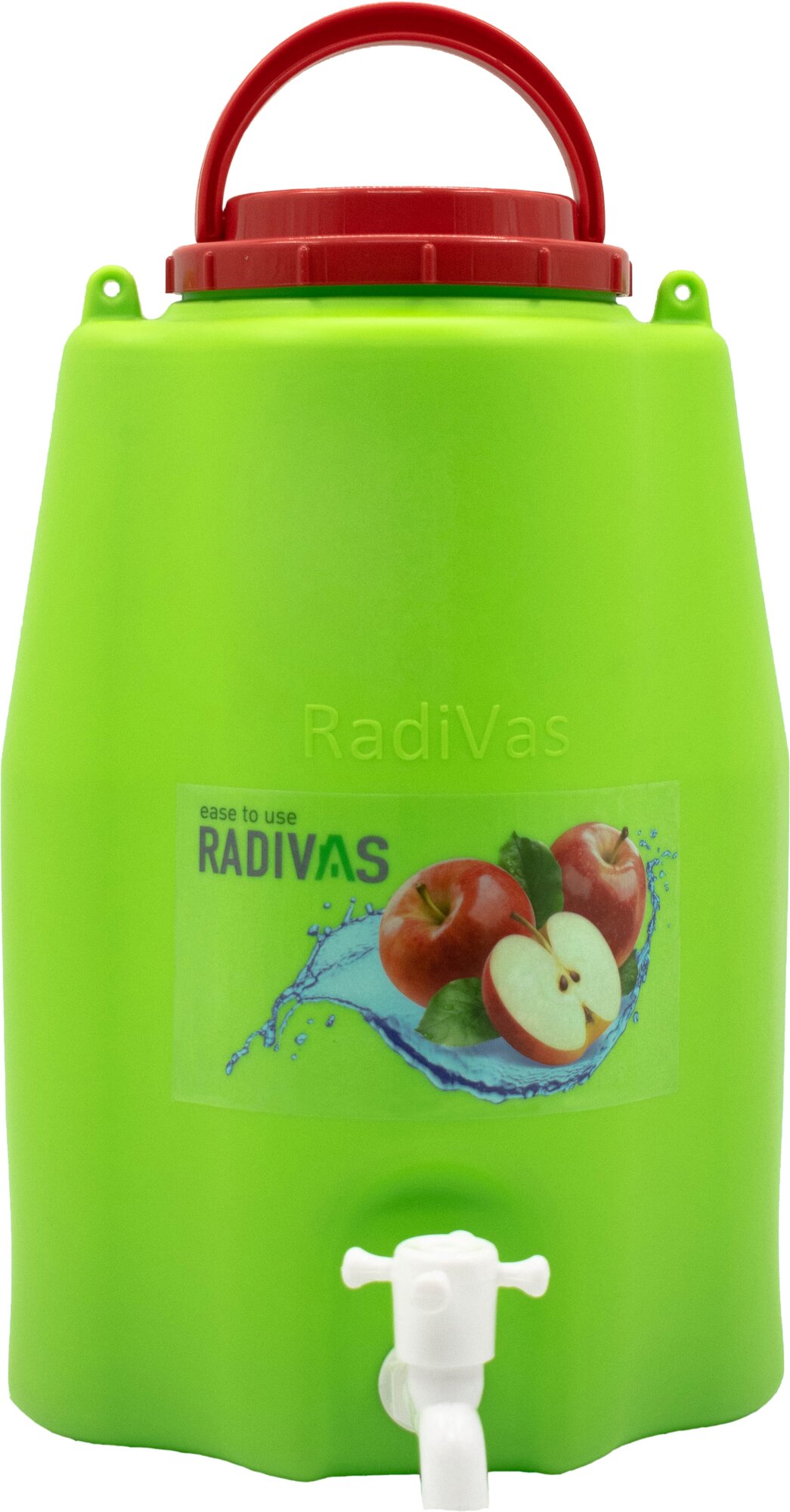 Рукомойник умывальник с краном для дачи пластиковый 10 литров Radivas Премиум Зеленый - фотография № 1