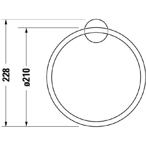 Полотенцедержатели - кольцо DURAVIT Starck T 99471000