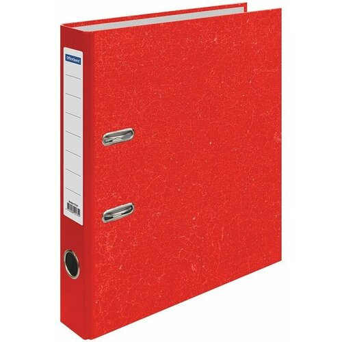 Папка с арочным механизмом OfficeSpace (50мм, А4, до 350л, картон под мрамор) красная (242572), 25шт. папка с арочным механизмом 50мм а4 до 350л картон под мрамор черная
