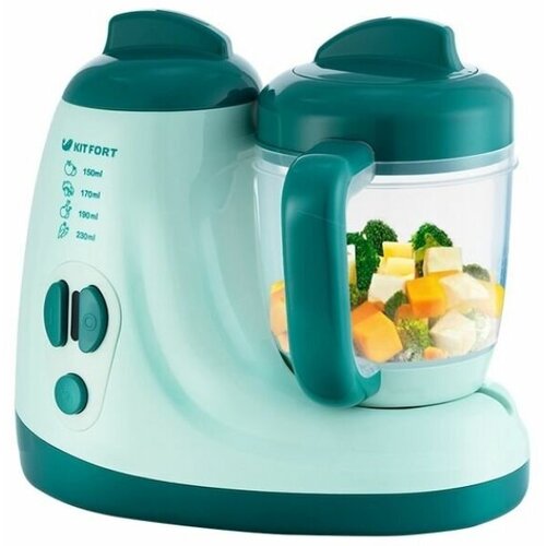 Блендер-пароварка Kitfort KT-2309 зеленый 623800₽