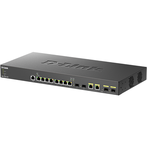 Коммутатор D-Link DXS-1210-12TC/B1A, PROJ L2+ Smart Switch with 8 10GBase-T ports and 2 10GBase-T/SFP+ combo-ports and 2 10GBase-X SFP+ ports.16K Mac address, 240Gbps switching capacity, 802.3x Flow Control, 802 (DXS-1210-12TC/B1A) модуль для управления d link proj control module for dmc 1000 dmc 1002 b1a