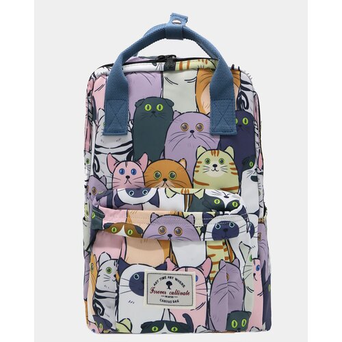 Рюкзак школьный Forever Cultivate 9021к4, с влагозащитой, для учебы, с котиками