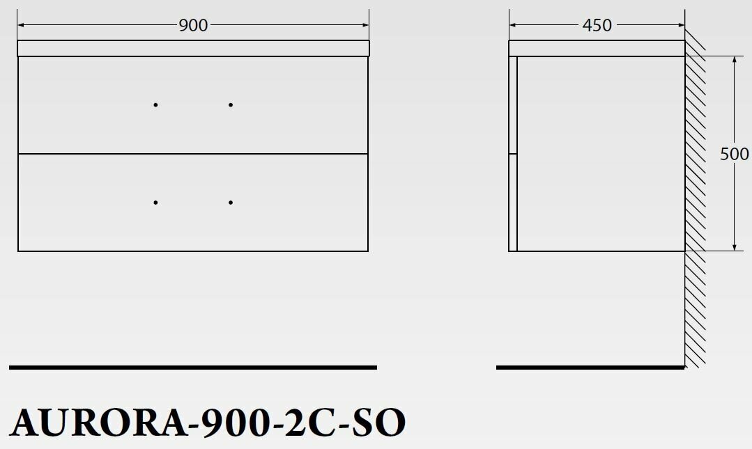 Мебель для ванной BelBagno AURORA 90см,Bianco Lucido - фотография № 2