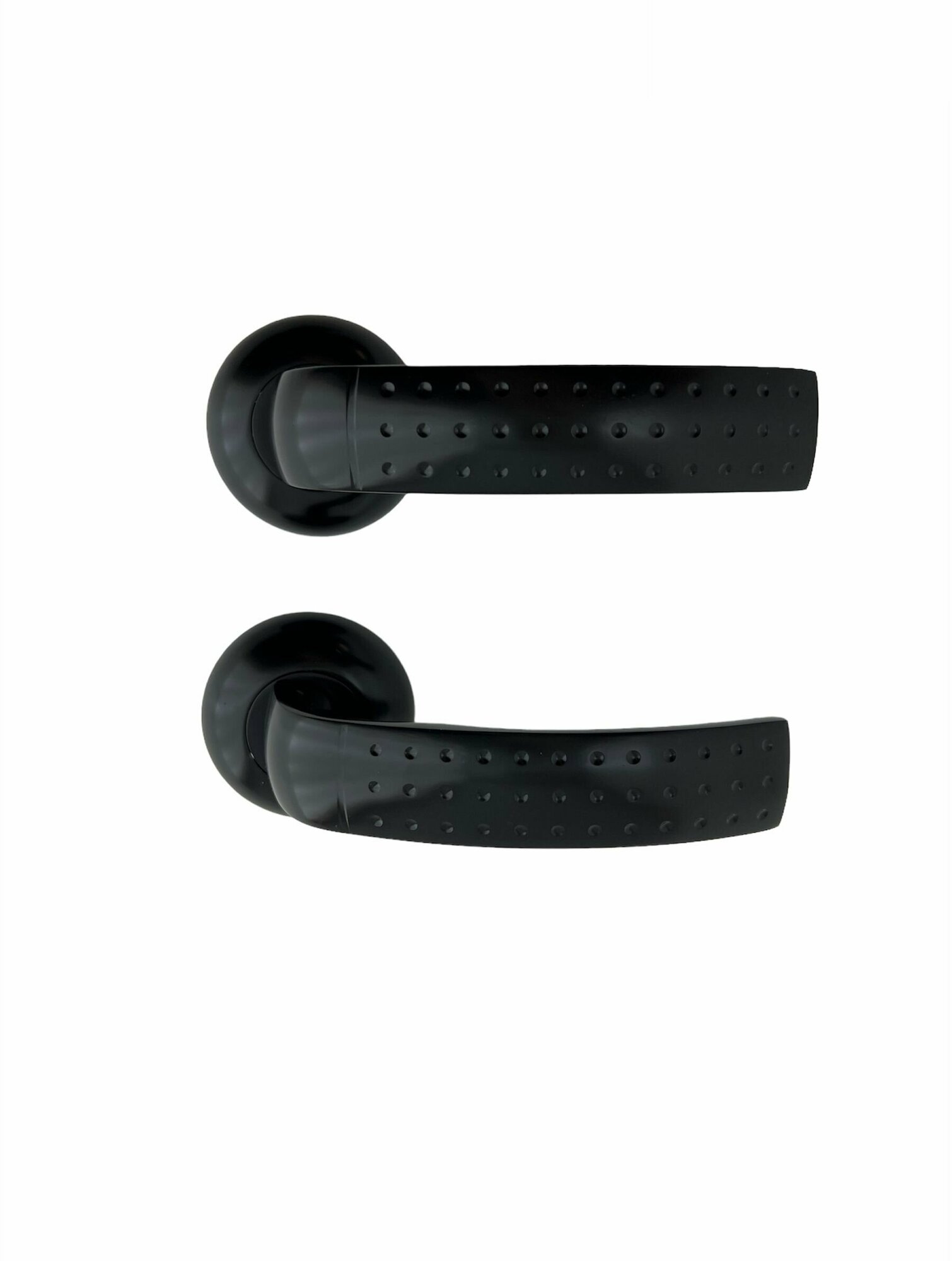 фото Ручка на фланце РФ-6690А черная