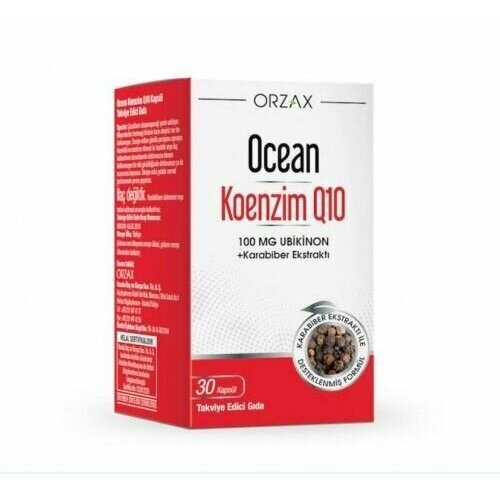 Orzax Ocean COENZYME Q10 /Orzax Океан Коэнзим Q10, 30 капсул