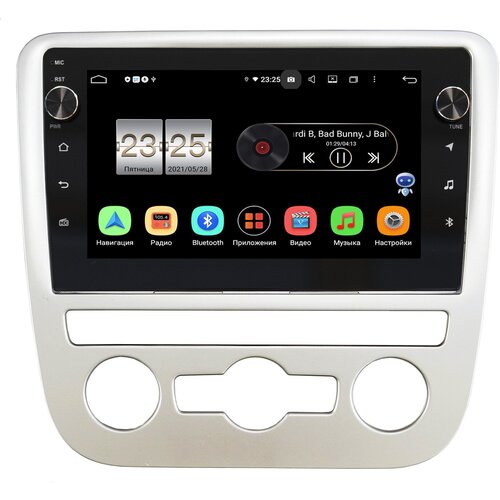 Штатная магнитола Volkswagen Scirocco 2009-2015 (авто с автоматическим климатом) OEM BPX609-1244 Android 10 (4/64, DSP, IPS, с крутилками)