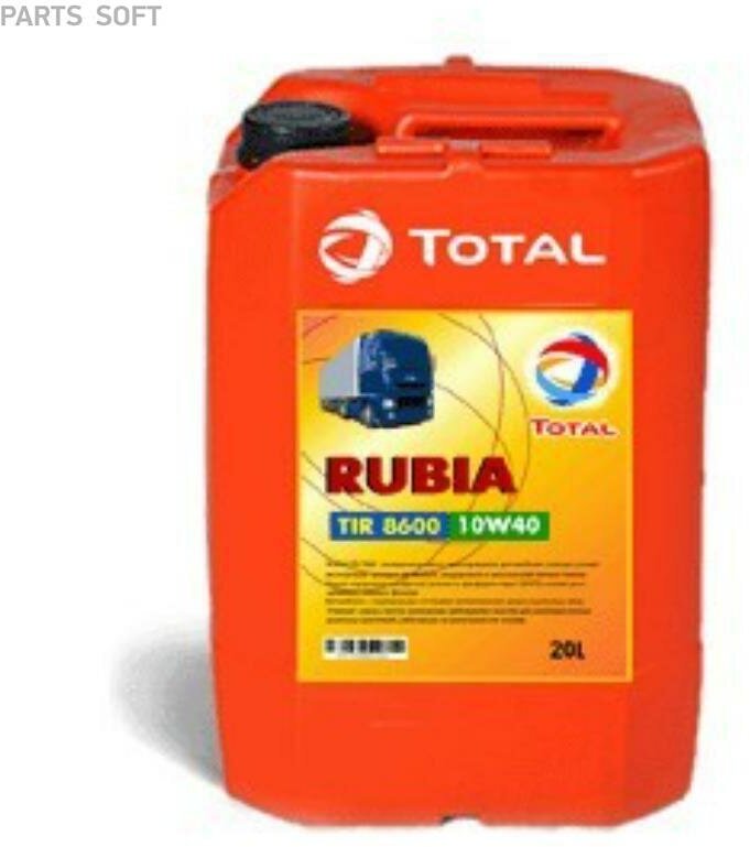 Масло моторное TOTAL Rubia TIR 8600 полусинт. 10W-40 20л. TOTALENERGIES / арт. RU110801 - (1 шт)