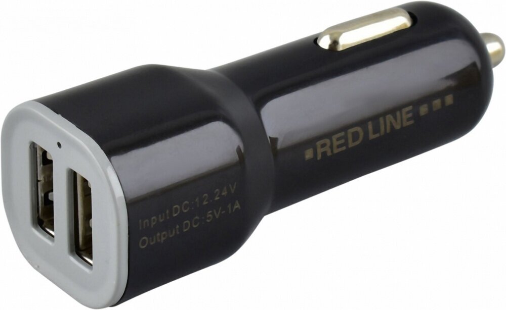 Зарядное устройство автомобильное RED LINE AC-1A, 2 порта USB, выходный ток 1А, черное, УТ000010345 - фотография № 11