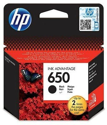 Картридж струйный HP 650 CZ101AE/CZ101AK черный