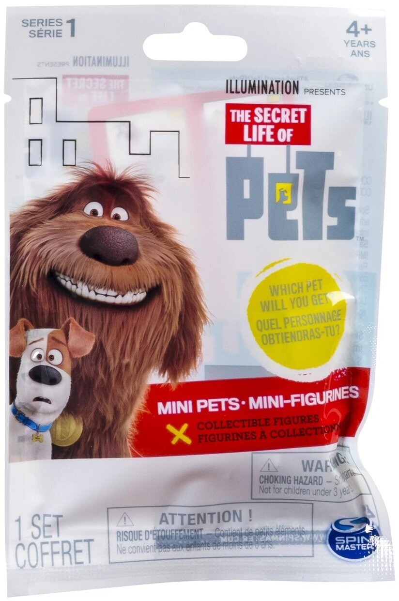 Secret Life of Pets - Мини-фигурка в мягкой упаковке, 1 шт