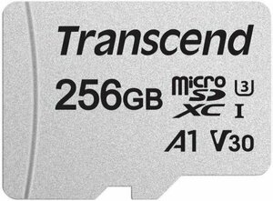 Карта памяти Transcend TS256GUSD300S-A High Performance, microSDXC UHS-I U3, V30, A2 [R/W - 100/85 MB/s] с адаптером