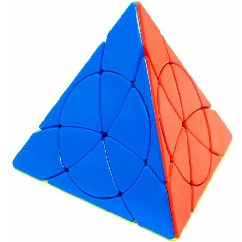 Пирамидка Рубика YJ Petal Pyraminx / Цветной пластик / Развивающая головоломка пирамидка рубика yuxin 2x2 pyraminx duo цветной пластик