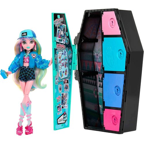 Кукла Игровой набор Monster High Лагуна Блю со шкафчиком шкафчик для куклы