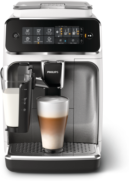 Кофемашина  Philips EP3243 Series 3200 LatteGo, серебристый/белый