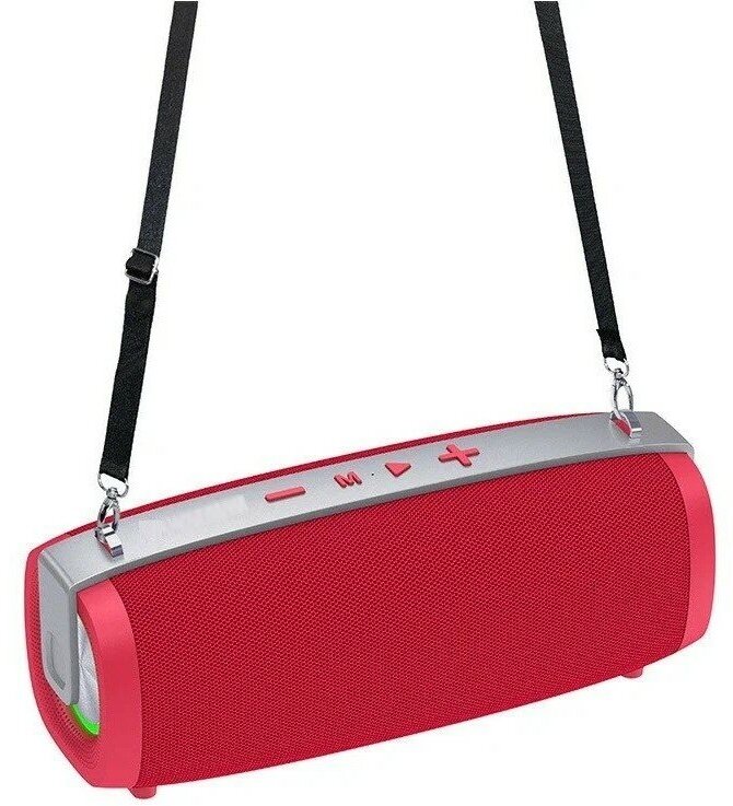 Колонка с караоке колонка портативная bluetooth караоке колонка с микрофоном для караоке ремешок световые эффекты красный
