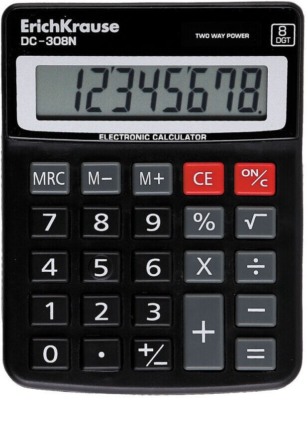 Калькулятор Erich Krause 8-разрядов DC-308N - фото №6