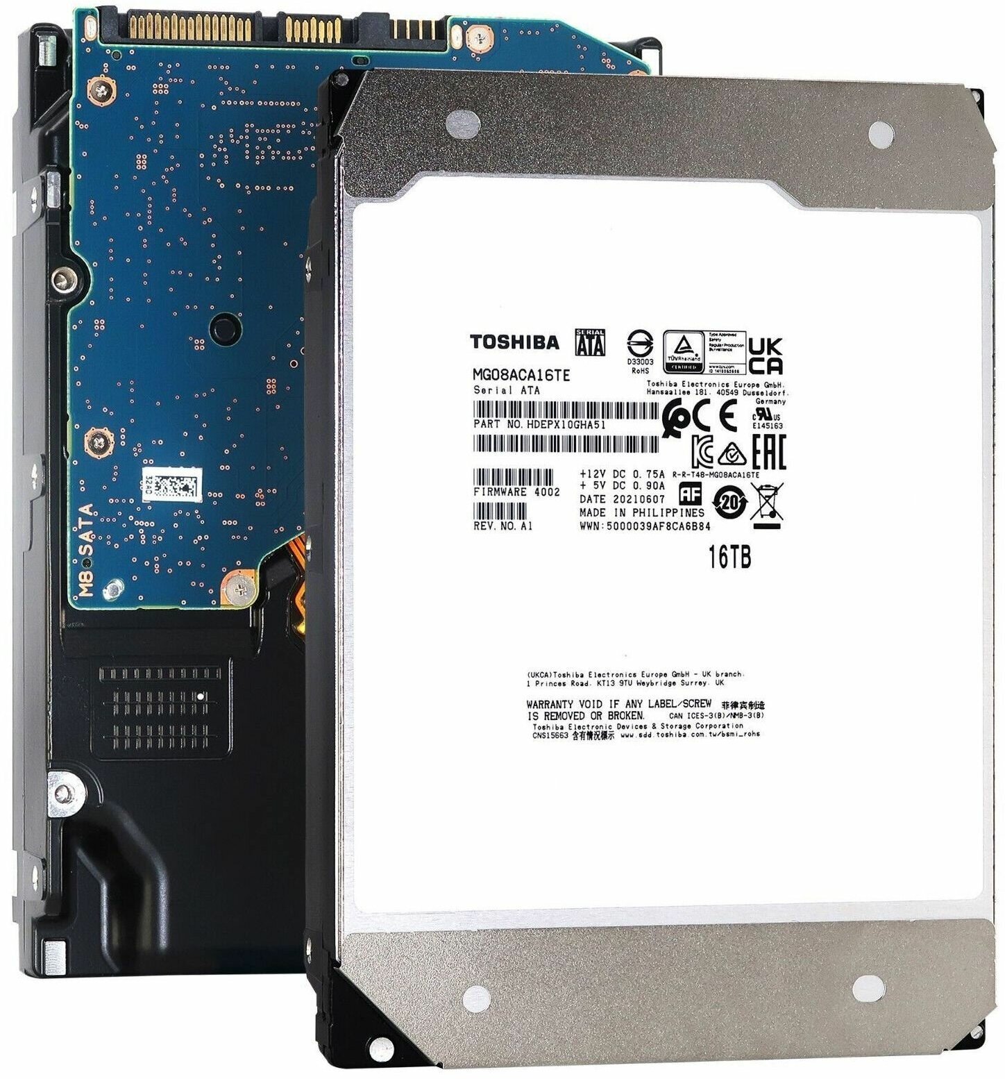 Жесткий диск TOSHIBA MG08 , 16Тб, HDD, SATA III, 3.5" - фото №9