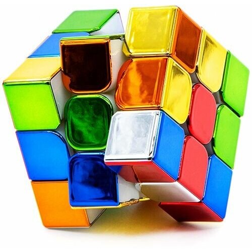 Кубик Рубика Cyclone Boys 3x3 Metallic / Цветной пластик / Развивающая головоломка кубик рубика cyclone boys 6x6x6 feilong g6 головоломка для подарка цветной пластик