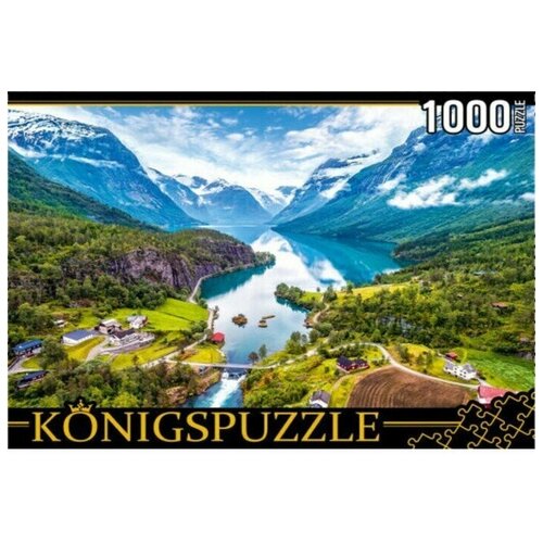 Пазлы «Фьорды Норвегии», 1000 элементов рыжий кот пазл единороги и замок 1000 элементов