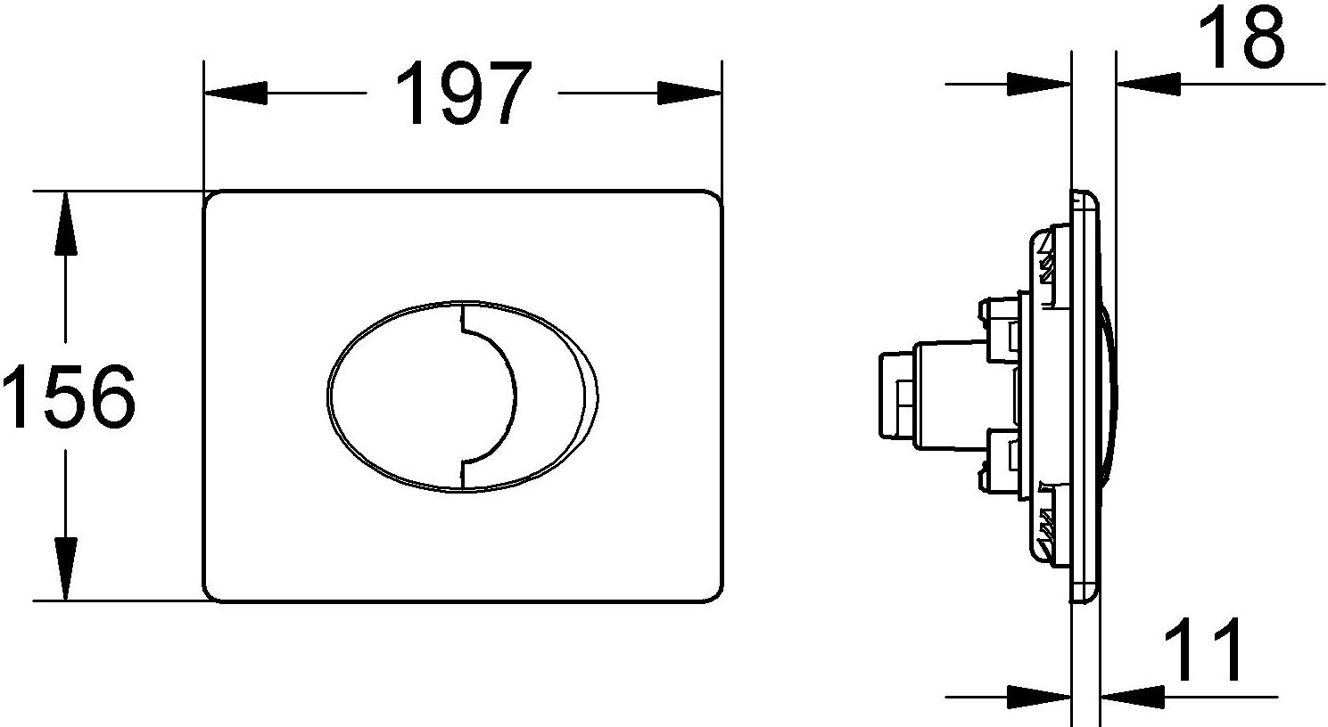 Смывная клавиша Grohe - фото №8