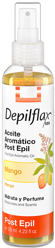 DEPILFLAX 100 Масло для удаления остатков воска, манго / Mango Post Epil Aromatic Oil 125 мл