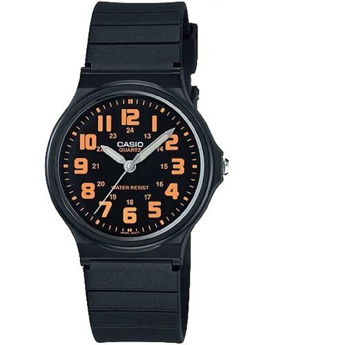 Наручные часы CASIO Collection MQ-71-4B, черный, оранжевый