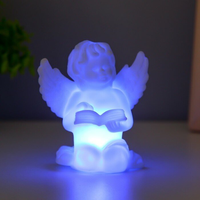 Ночник «Ангел с книгой» LED 1Вт белый 8,5х4х8см - фотография № 6