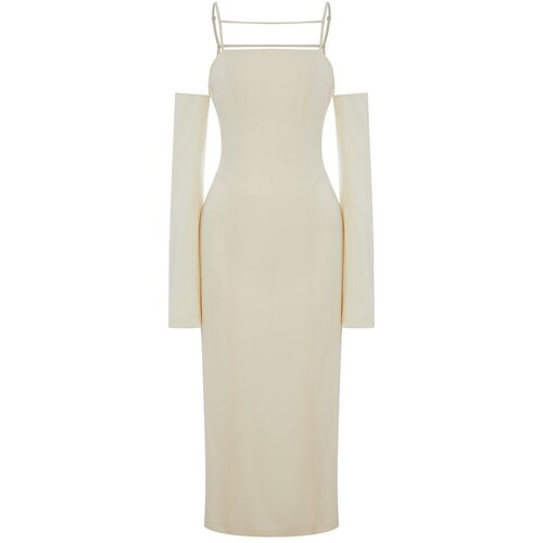 Платье DJONFABE, вечернее, размер L, бежевый