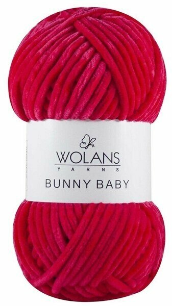 Плюшевая пряжа Wolans Bunny Baby (цвет 100 07, Фуксия), аналог Yarnart Dolce и Himalaya dolphin baby 1 шт