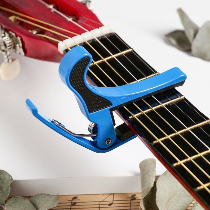 Music Life Каподастр для укулеле, синий