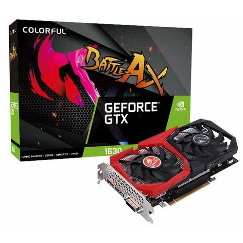 Видеокарта COLORFUL GTX1630 NB 4GD6-V 4GB GDDR6 64bit HDMIDVIDP 1653900₽