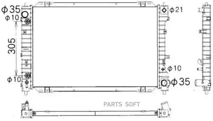 NRF 53378 Радиатор основной