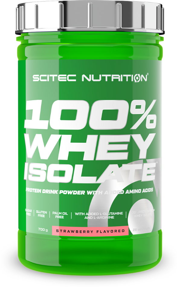 Scitec Nutrition 100% Whey Isolate 700 гр, клубника