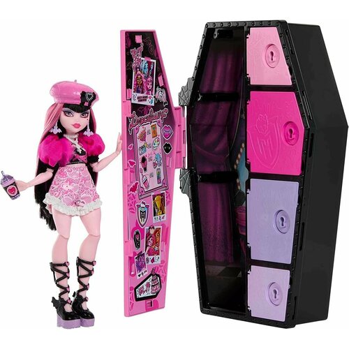 Кукла Monster High Draculaura, Skulltimate Secrets Монстр хай Дракулаура кукла monster high freak du chic draculaura figure монстр хай фрик ду шик дракулаура