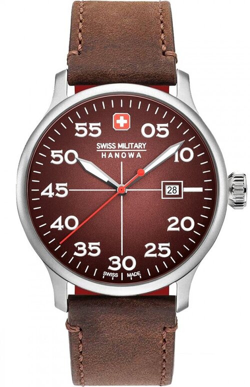 Наручные часы Swiss Military Hanowa Land, коричневый
