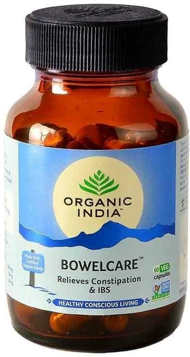 BOWELCARE Relieves Constipation &#38; IBS Organic India (боуэлкеа здоровье кишечника избавление от запора Органик Индия) 60 капс.