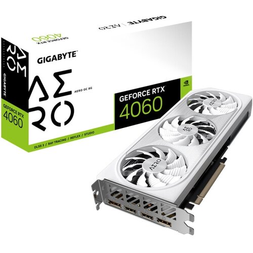 Gigabyte RTX4060 AERO OC 8GB GDDR6 128-bit DPx2 HDMIx2 3FAN RTL GV-N4060AERO OC-8GD 4912800₽