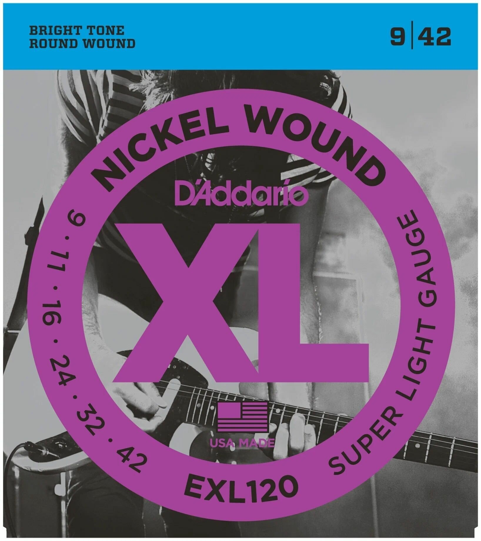 Струны для гитары D'ADDARIO EXL120