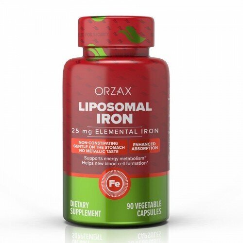 Липосомальное железо (Ocean Liposomal IRON), ORZAX, 90 капсул